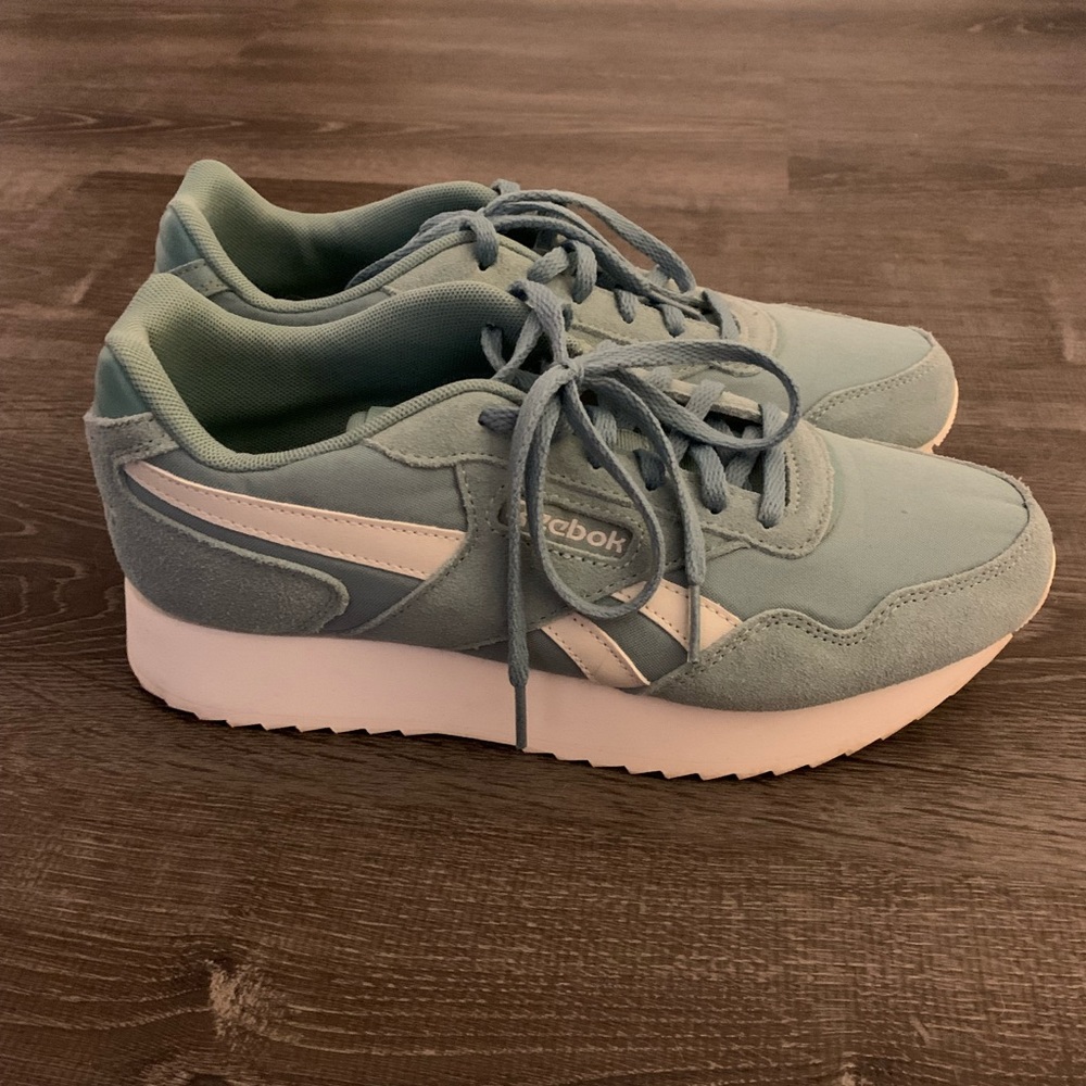 Reebok Blue Platform Sneakers (Lowest Price!)